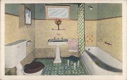 Bathroom Interior Postcard