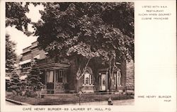 Cafe Henry Burger Hull, PQ Canada Quebec Postcard Postcard Postcard