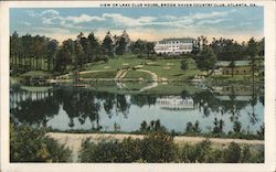 View of Lake Club Hosue, Brook Haven Country Club Postcard