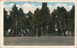 Playground, Auto Rest Park Postcard