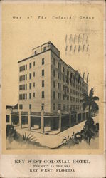 Key West Colonial Hotel Florida Postcard Postcard Postcard