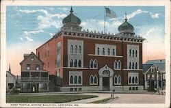 Kora Temple, Shrine Building Lewiston, ME Postcard Postcard Postcard