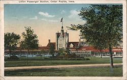 Union Passenger Station Cedar Rapids, IA Postcard Postcard Postcard
