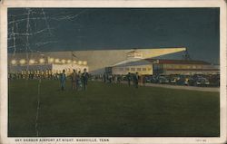Sky Harbor Airport at Night Postcard
