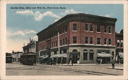 Marble Bldg, Main and Well St. Fort Scott, KS Postcard Postcard Postcard