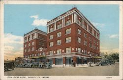 Lora Locke Hotel Dodge City, KS Postcard Postcard Postcard