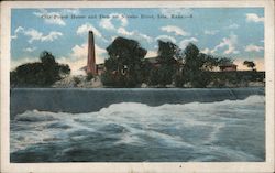 City Power and Dam on Neosho River Postcard