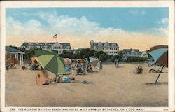 Belmont Bathing Beach and Hotel, Cape Cod Postcard