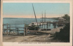 Boat Landing, Bass River Postcard