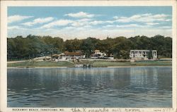 View of Rockaway Beach, Taneycomo Postcard