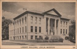 Library Building Postcard