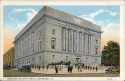 New Scottish Rite Temple Des Moines, IA Postcard Postcard Postcard