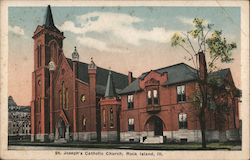 St. Joseph's Catholic Church Rock Island, IL Postcard Postcard Postcard