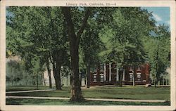 Library Park Centralia, IL Postcard Postcard Postcard