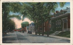 Main Street Saco, ME Postcard Postcard Postcard