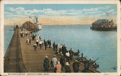 Railroad Wharf Provincetown, MA Postcard Postcard Postcard
