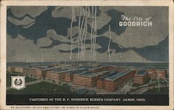 Factories of the B.F. Goodrich Rubber Company Akron, OH Postcard Postcard Postcard