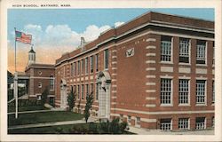 High School Maynard, MA Postcard Postcard Postcard