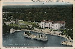 Grounds of the Deering Villa from the Air Postcard