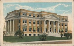 Palm Beach County Court House Postcard