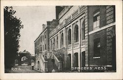 Entrance to the Officers Mess at Eastney Royal Marines Barracks Postcard