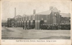 Royal Naval Barracks - Guard House. Going on Leave Postcard