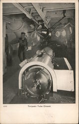 Torpedo Tube Closed Postcard