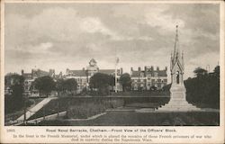 Royal Naval Barracks, Front View of the Officers' Block Postcard
