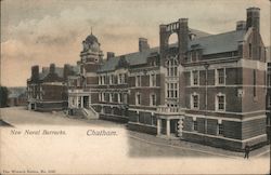 New Naval Barracks Chatham, England Kent Postcard Postcard Postcard