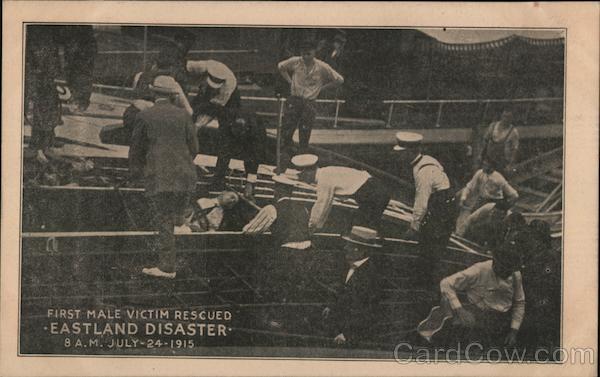 First Male Victim Rescued - Eastland Disaster Chicago Illinois