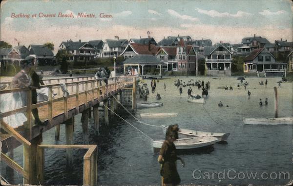 Bathing at Crescent Beach Niantic Connecticut