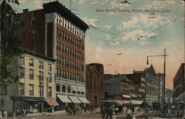 Main Street Looking South Hartford Connecticut