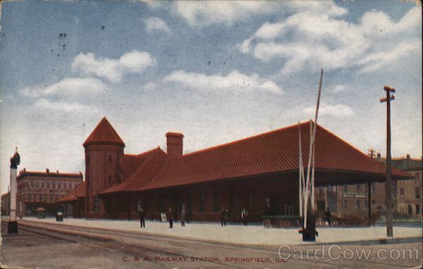 Chicago & Alton Railway Station Springfield Illinois