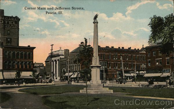 Corner Main and Jefferson Streets Peoria Illinois