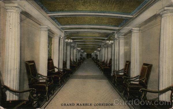 Grand Marble Corridor - Congress Hotel and Annex Chicago Illinois