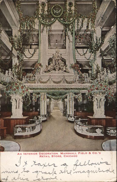 An Interior Decoration Marshall Field and Company's Retail Store Chicago Illinois