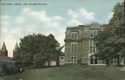 The Normal School Worcester, MA Postcard Postcard Postcard