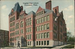 English High School Postcard