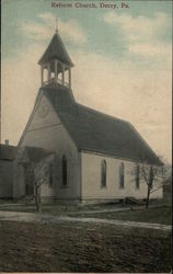 Reform Church Derry, PA Postcard Postcard Postcard