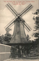 "The Old Dutch Mill" at "Crow's Nest" Summer Home of the Late Joe Jefferson Buzzards Bay, MA Postcard Postcard Postcard