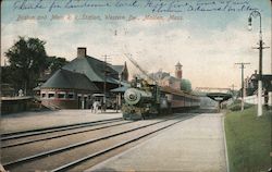 Boston and Main R.R. Station, Western Dw. Postcard