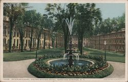 Interior Court, United States Hotel Postcard