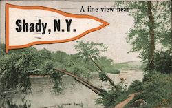 A fine view near Shady, N.Y. Postcard