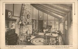 "Post Road" Coffee House Postcard
