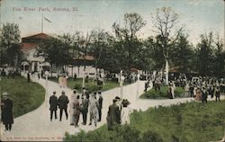 Fox River Park Aurora, IL Postcard Postcard Postcard