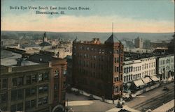 Bird's Eye View South East from Court House Postcard