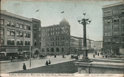 Looking Southeast on Main from the Court House Postcard