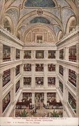 Tiffany Mosaic dome, Marshall Field & Co. Retail Store Postcard