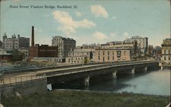 State Street Viaduct Bridge Postcard