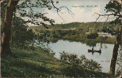 River Scene Postcard